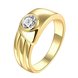 Wholesale Classic 10K Gold Round White CZ Ring TGGPR1033