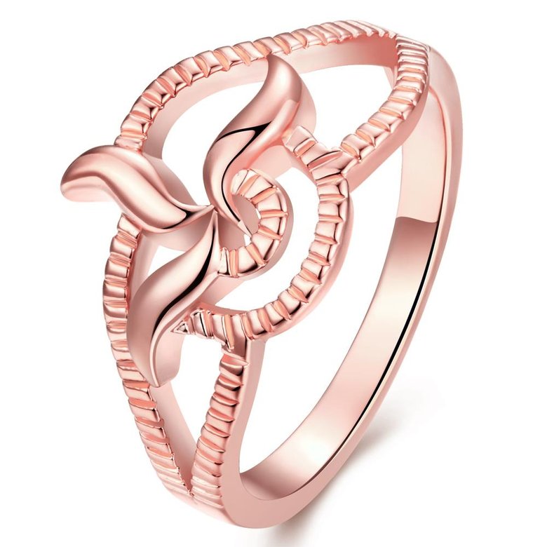 Wholesale Classic Rose Gold Plant Ring TGGPR1215