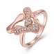Wholesale Trendy Rose Gold Animal White CZ Ring  Fine Jewelry Wedding Anniversary Party  Gift TGGPR298