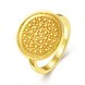 Wholesale Punk 24K Gold Round Ring TGGPR1167