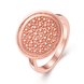 Wholesale Punk Rose Gold Round Ring TGGPR1174