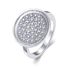 Wholesale Punk Platinum Round Ring TGGPR1181