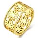 Wholesale Punk 24K Gold Geometric CZ Ring TGGPR1230