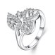 Wholesale Romantic Platinum Plant White CZ Ring TGGPR836