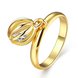 Wholesale Cute 24K Gold Geometric White Ring TGGPR859