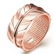 Wholesale Classic Rose Gold olive branch CZ Ring Wedding Rings For Women TGGPR003