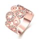 Wholesale Classic Rose Gold Geometric White Rhinestone Ring TGGPR1007