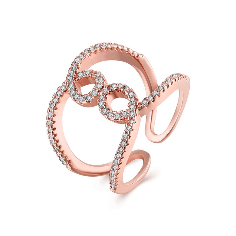 Wholesale Creative  trendy design Titanium White CZ Ring  fine gift for girl TGGPR293
