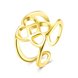 Wholesale Trendy novel design  Antique Gold Geometric Ring  Party Girls' Luxury Ring TGGPR379