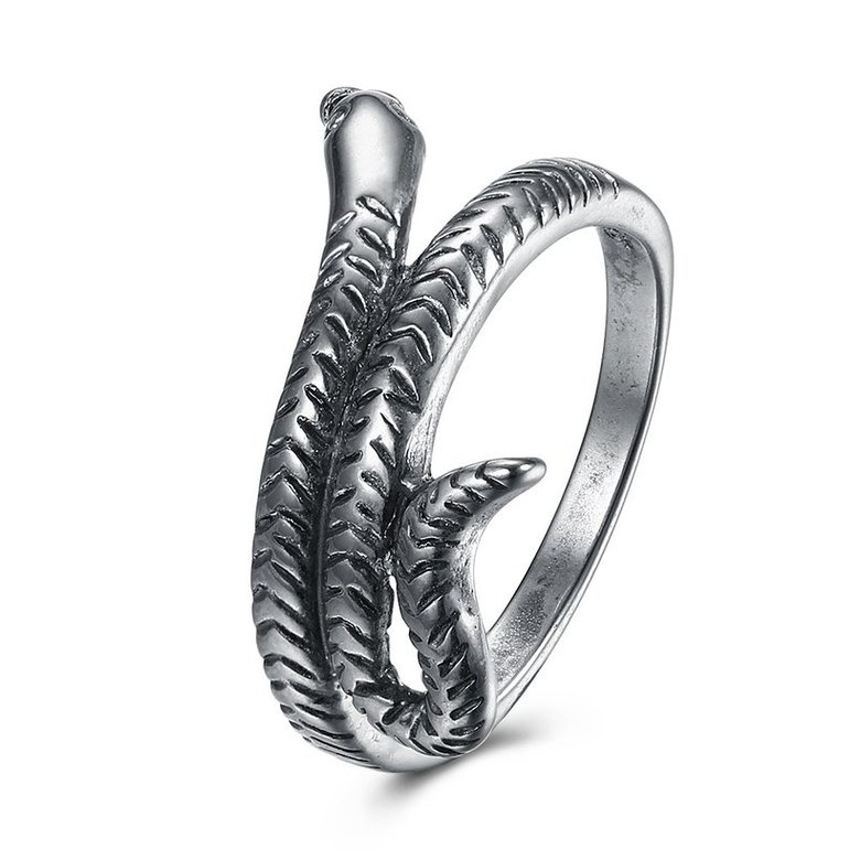 Wholesale New Retro Fashion Vintage Silver Punk Exaggerated Snake Ring Personality Snake Jewelry As Gift for unisex TGVGR032