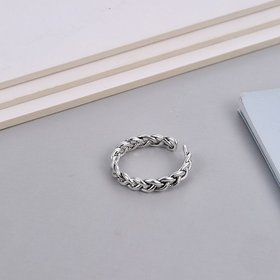 Wholesale Cheap Small ring with adjustable braided opening Retro simplicity VGR027