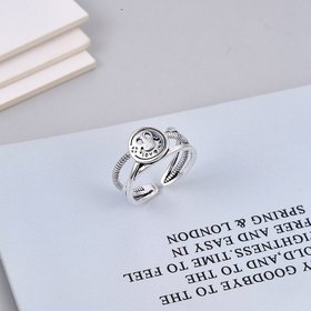 Wholesale Cheap Smile love me adjustable ring with opening VGR070